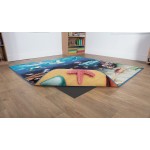 Covor Copii 2 in 1 cu doua fete Peisaj Subacvatic Marin si Plaje cu Scoici  - Under The Sea